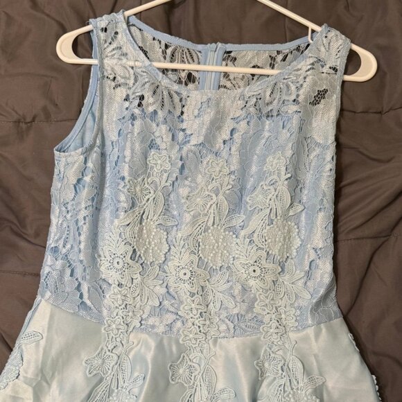 Baby Blue High-Low Dress - Picture 2 of 7